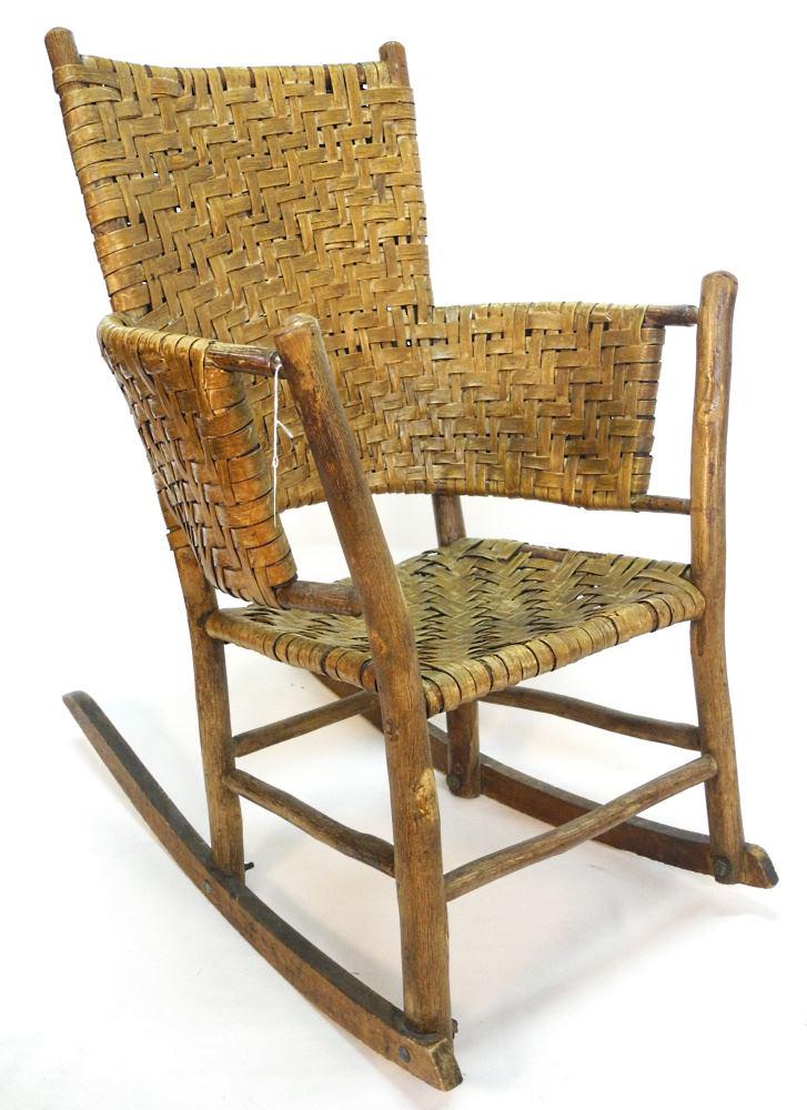 Rustic "Twig" Rocking Chair, 31" high. (1 of 4)