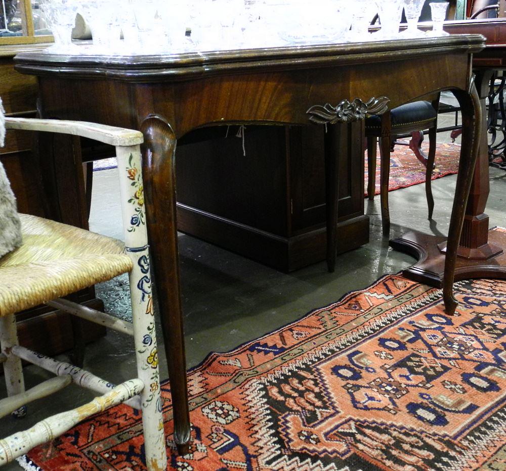 Fold Over Console Table, no leaves, 30 1/2" high.: Fold Over Console Table, no leaves, 30 1/2" high.