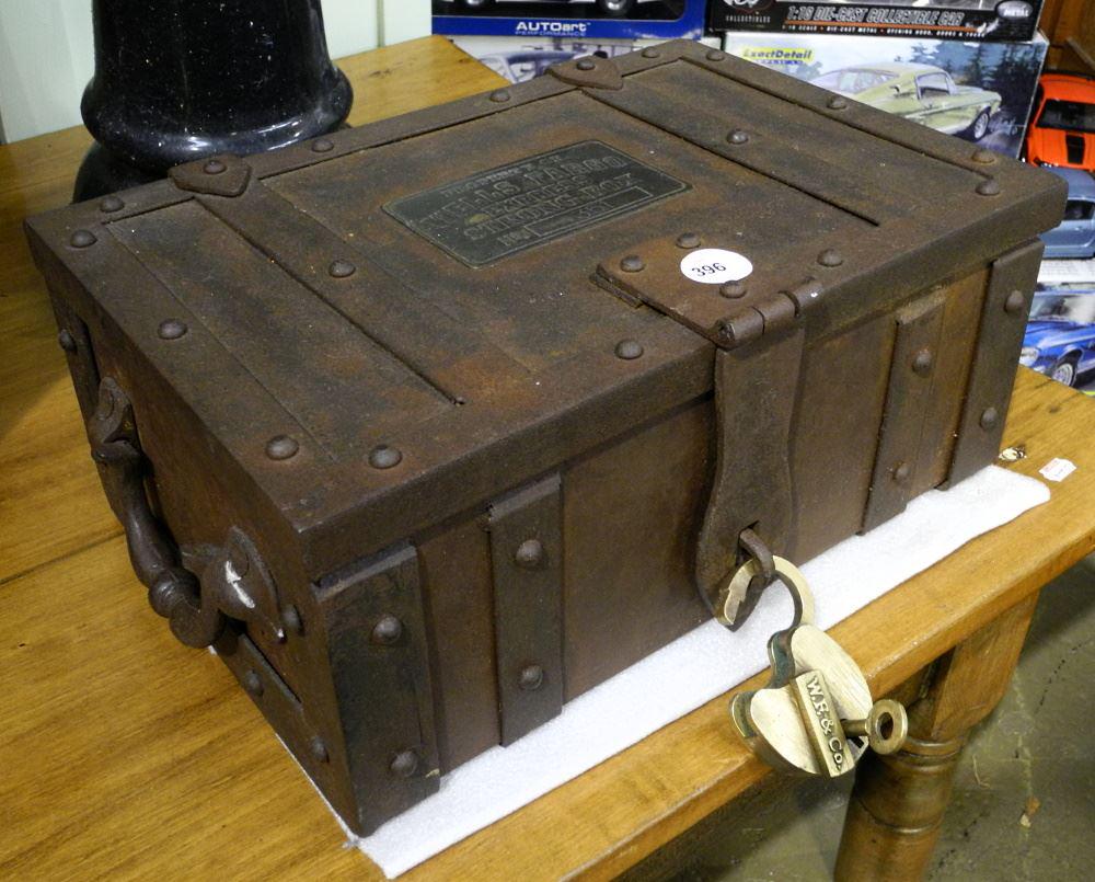 Commemorative Wells Fargo Express Strong Box with Lock (1 of 3)