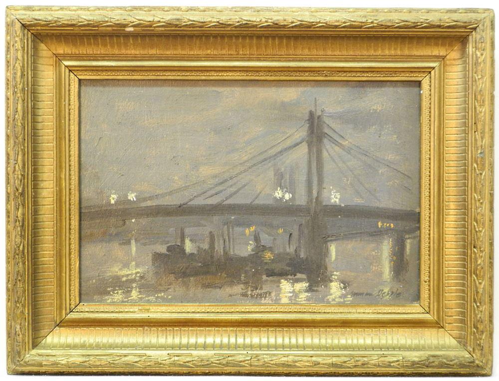 Oil on panel signed Norman R. Hepple, 9" x 13", (1 of 4)