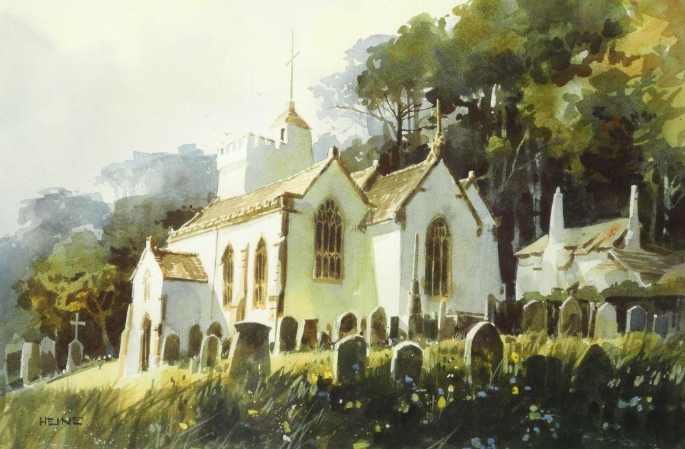 Watercolour signed (Harry) Heine, 13" x 19 3/4", (1 of 6)