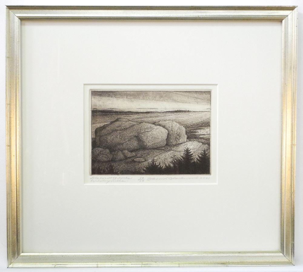 Engraving signed David Blackwood, 4 1/4" x 6", "The (1 of 4)