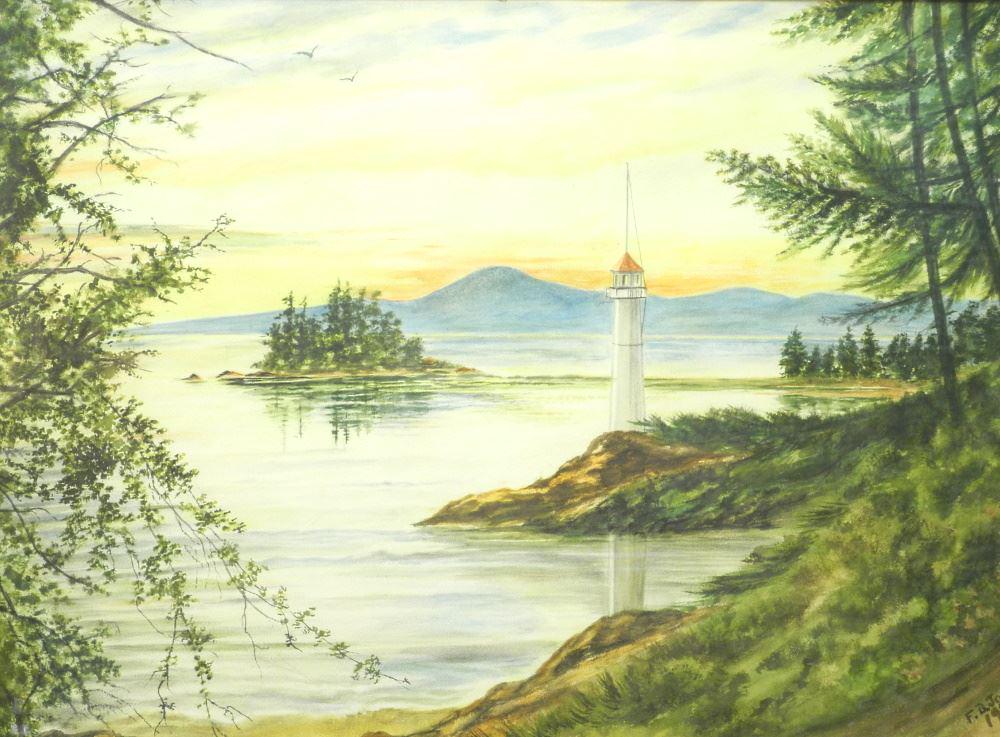 Watercolour signed F.B. Jones 1952, 21 1/4" x 29 3/4", (1 of 4)