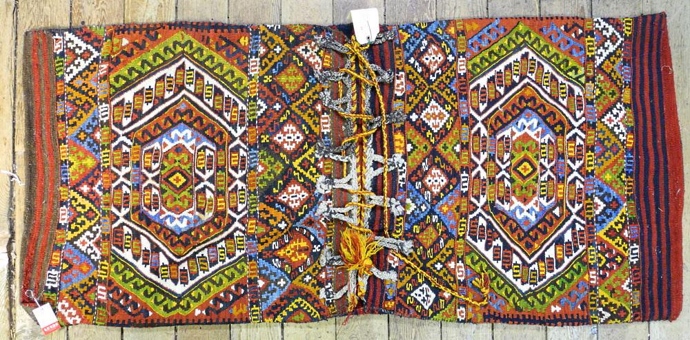 Turkish (Malatya) Camel Bag, approximately 5'6" x 2'7". (1 of 4)