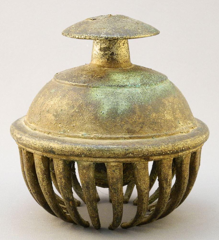 Cast Metal South Asian Cow Bell, 5 1/4" high. (1 of 3)