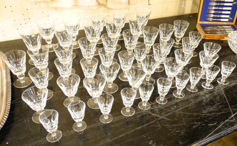 Set of St. Louis crystal Stemware. (1 of 2)