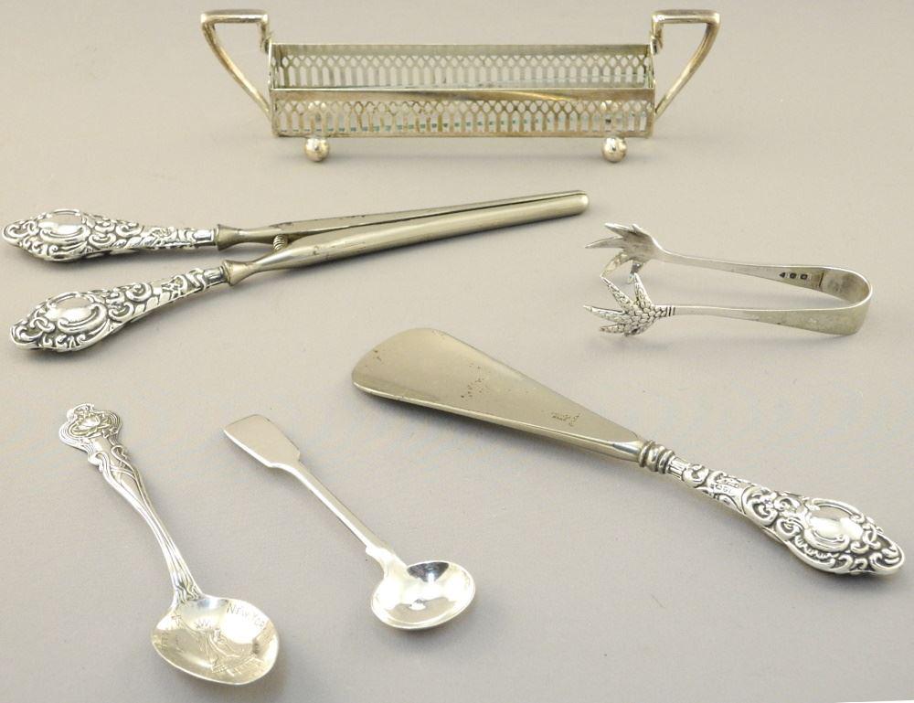 Group of Sterling Sundries: Shoehorn / Glove Stretcher/ (1 of 3)