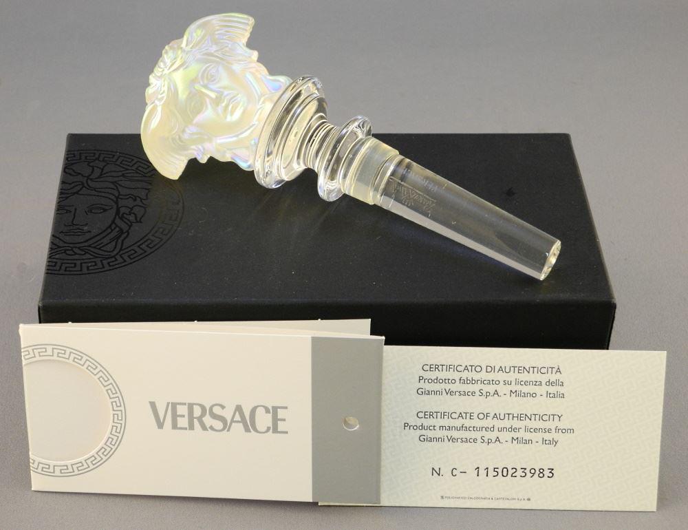 Versace Iridescent Glass Bottle Stopper in Box (with (1 of 3)
