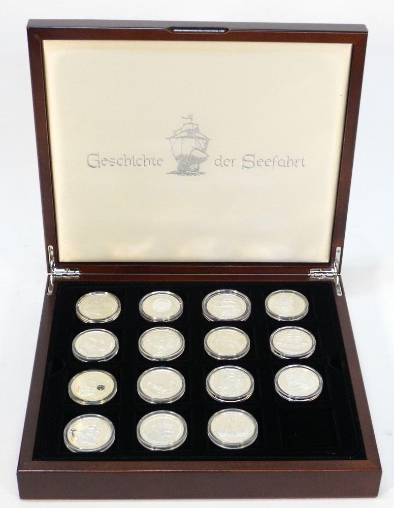 Cased Collection of "Geschicteder Seefahrt" Sterling (1 of 3)
