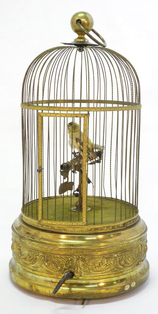 French Birdcage Automaton, Bird Head Moves/ Minimal (1 of 3)
