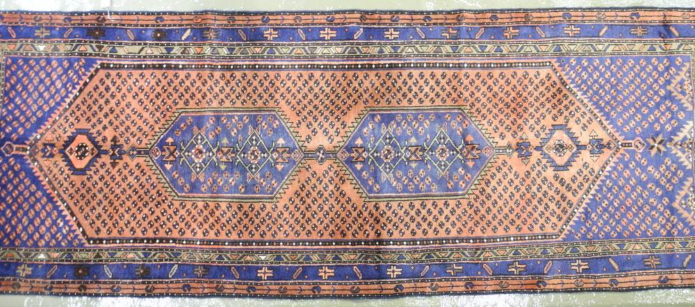 Zanjan Carpet, Approximately 9'9" x 3'7". (1 of 4)