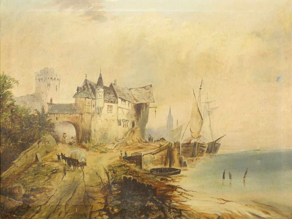 Oil Painting Signed M. McClung 1888, 19 1/2" x 25 1/2". (1 of 4)