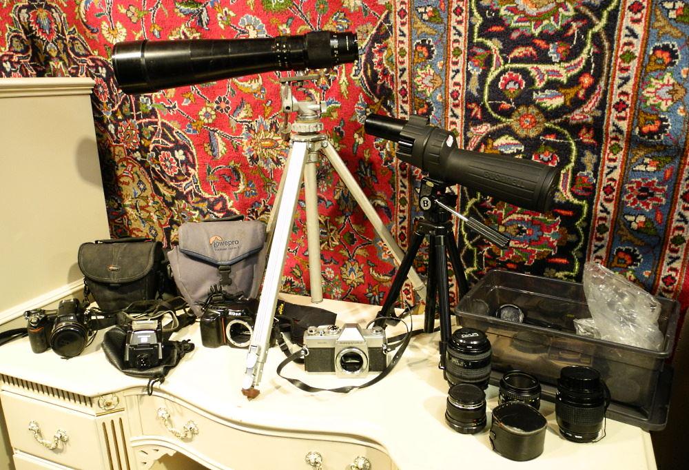 Collection of Nikon Cameras / Lenses & Bushnell (1 of 3)