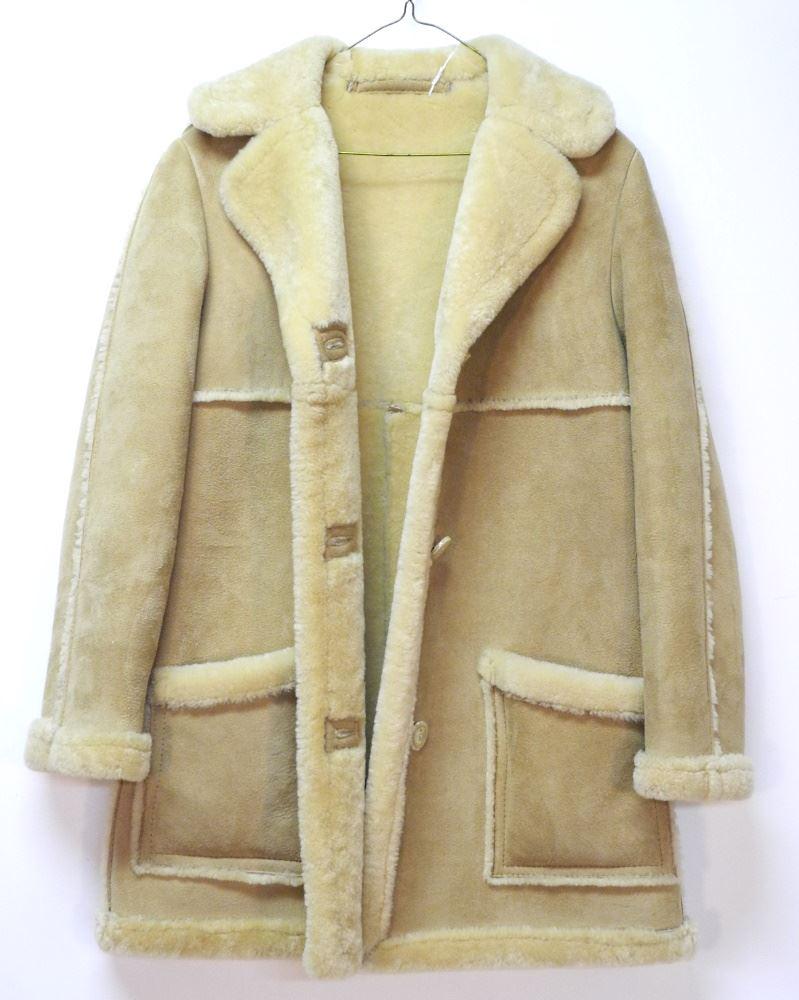 Ladies Shearling Open Seam Coat, size 10. (1 of 4)