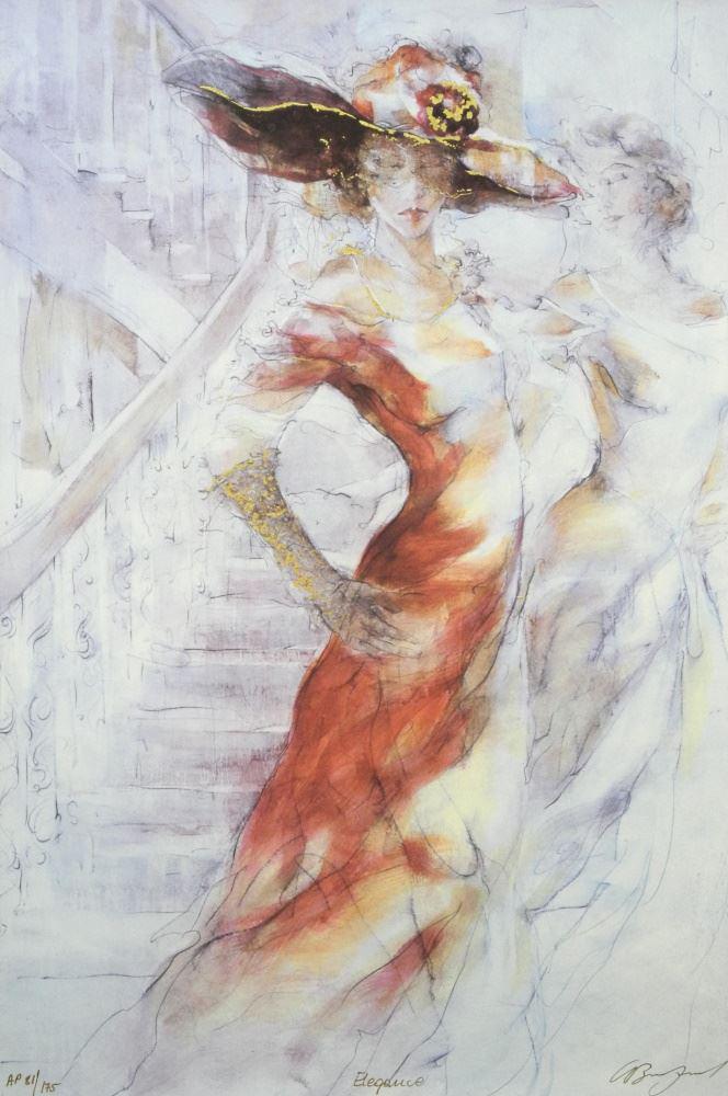 Serigraph Signed G. (Gary) Benfield, 25" x 17", (1 of 4)