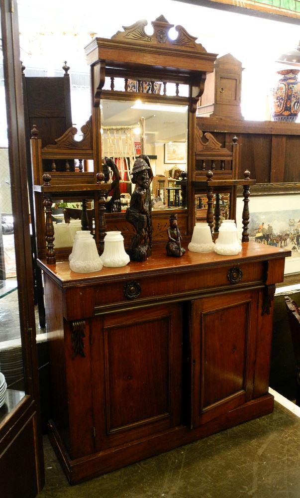 Eastlake Style Walnut Sideboard, 40 3/4" wide. (1 of 3)