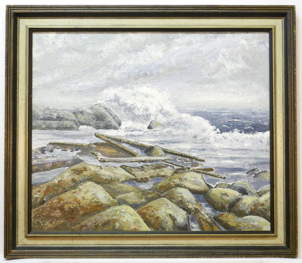 Oil on Masonite Signed M. Laite, 19 3/4" x 23 1/2", (1 of 3)