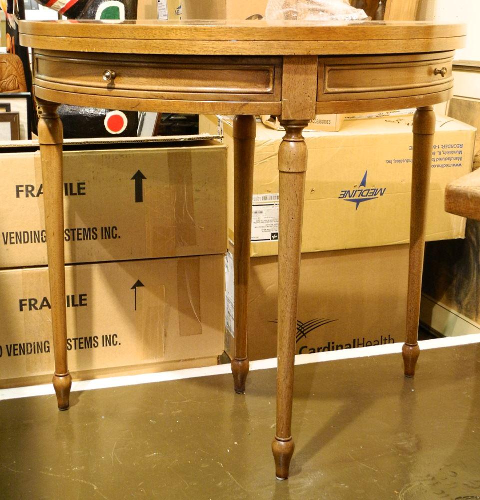 Inlaid Fruitwood Fold Over Tea Table, 20th Century, 28 (1 of 3)