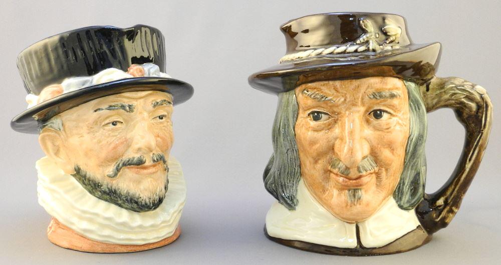 6 Royal Doulton Character Jugs: D6404/ D6206/ D6630/: 6 Royal Doulton Character Jugs: D6404/ D6206/ D6630/ D6551/ D6531/ Auld Mac D.