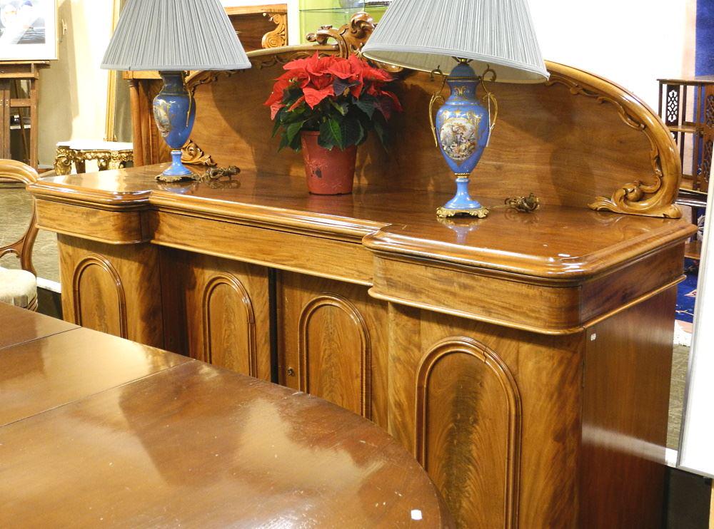 Victorian Mahogany Sideboard, 78" wide. (1 of 8)