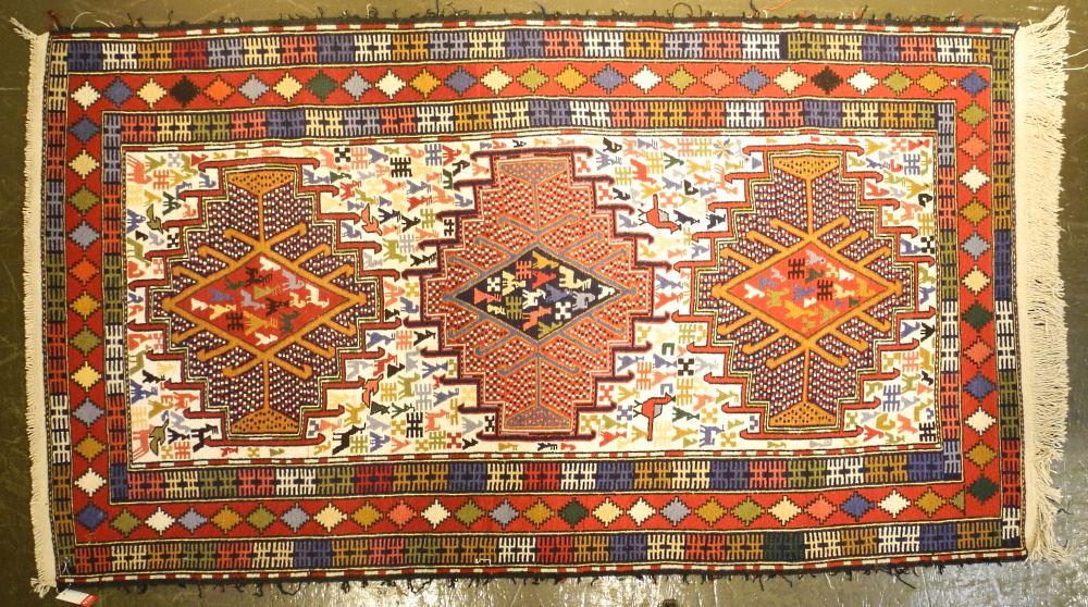 Antique Persian Wool Carpet, approximately 7'1" x (1 of 10)
