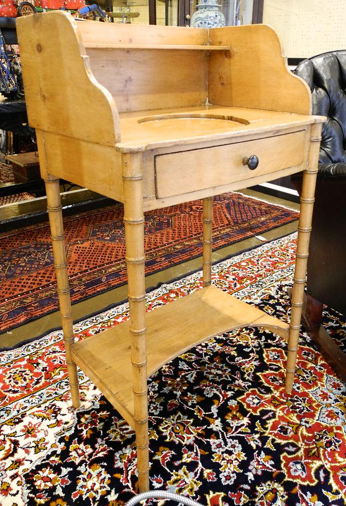 Canadiana Pine Wash Stand, 41" high. (1 of 2)