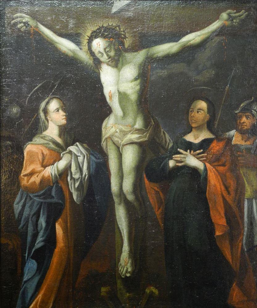 Unsigned Antique Oil on Canvas, 36 1/2" x 30 1/4", (1 of 4)