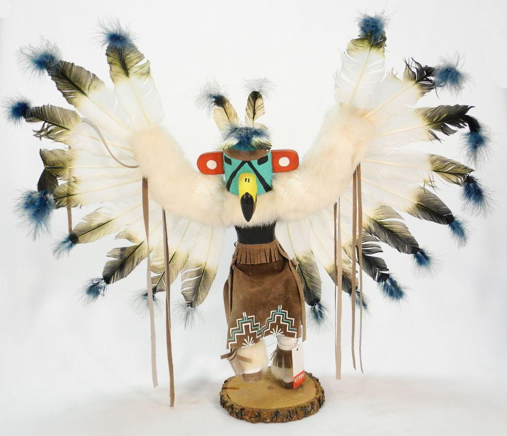 Navajo Kachina Doll Signed B. Begay, 23" x 28" x 7", (1 of 2)