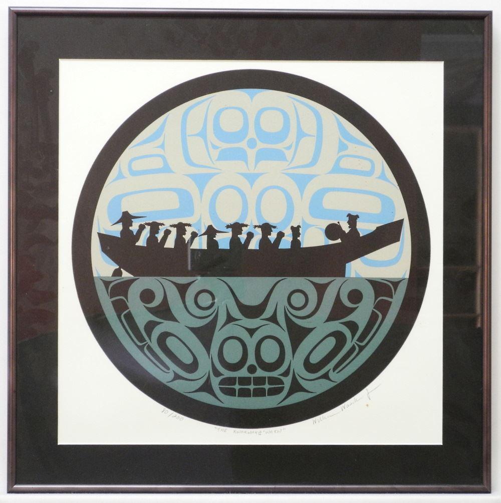 Serigraph Signed William Wasden Jr., 15 3/4" x 15 (1 of 2)