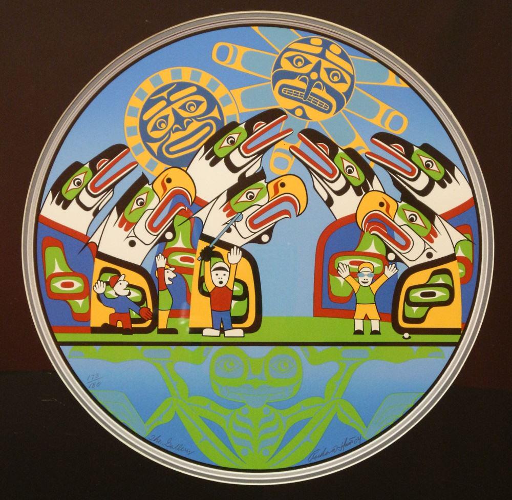 Serigraph Signed Richard Hunt, 15" Diameter, "The (1 of 3)