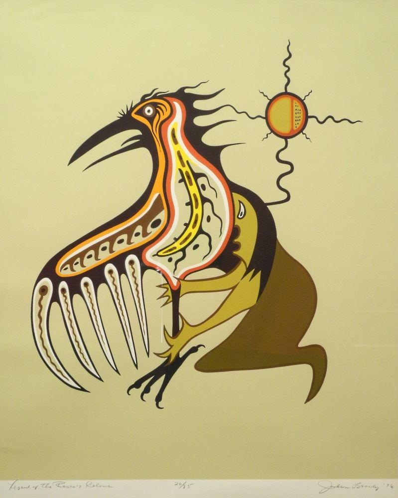 Serigraph Signed Jackson Beardy 1978, 29 1/2" x 23 (1 of 3)