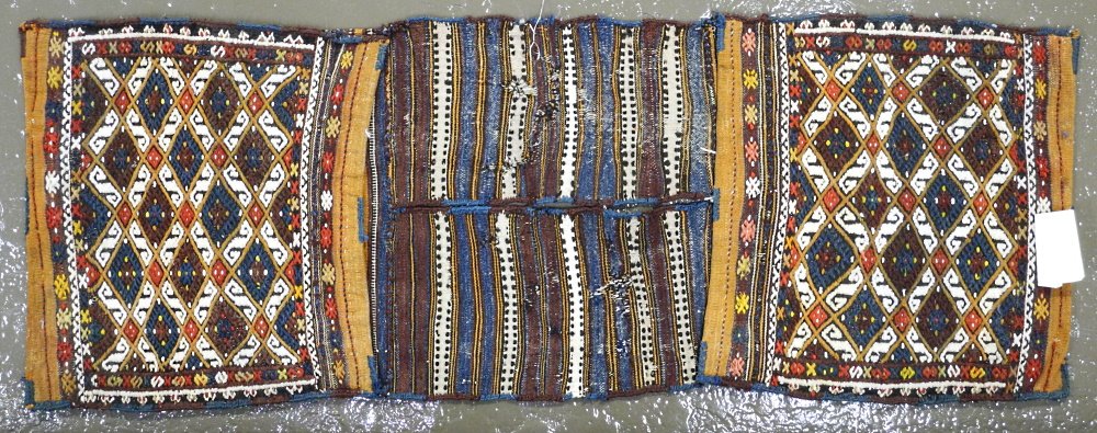Turkish (Fetiye) Donkey Bag, Approximately 3'8" x 1'4".: Turkish (Fetiye) Donkey Bag, Approximately 3'8" x 1'4".