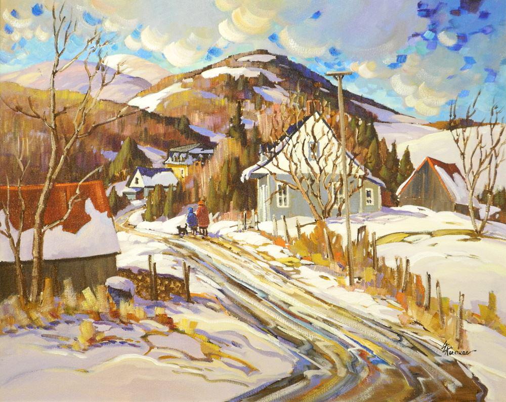 Acrylic on Canvas Signed L.L.(Louis Lecor) Kirouac, 23 (1 of 13)