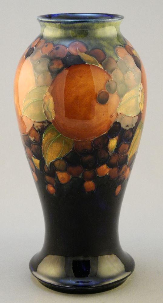Moorcroft "Pomegranate" Vase, 9 1/8" high. (1 of 8)