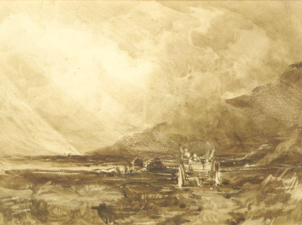 Watercolour with Heightening Monogr. CS (Clarkson (1 of 8)