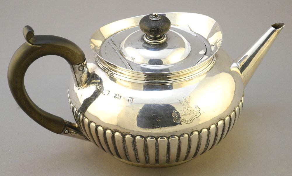 Hallmarked Sterling Silver Teapot, 9 3/4" Length, TW 632 Grams. (1 of 6)