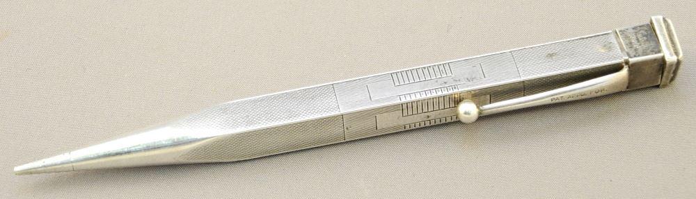 "Yard O Led" Sterling Silver Mechanical Pencil, 4 3/4" Length. (1 of 2)