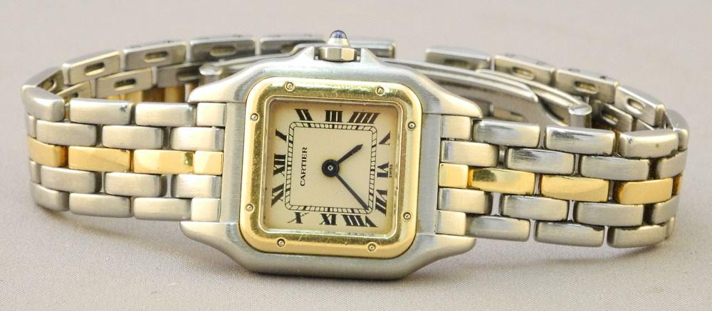 Cartier Stainless Steel Ladies Wristwatch, as Found.: Cartier Stainless Steel Ladies Wristwatch, as Found.