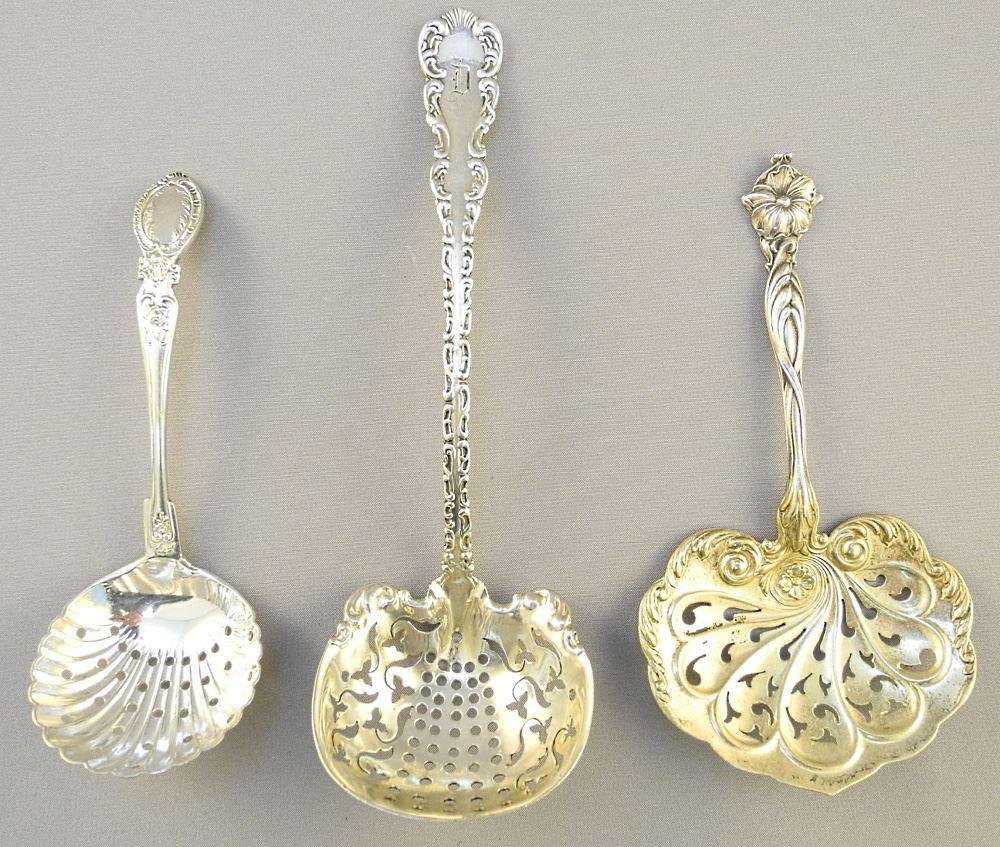 3 Sterling Silver Berry Spoons. (1 of 3)