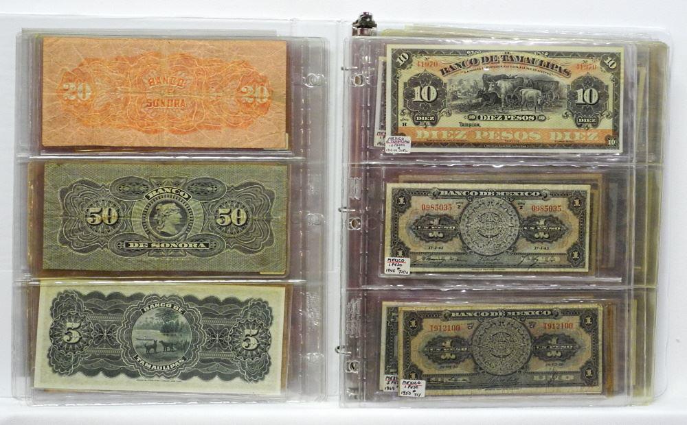 World Bank Note Collection Binder #14: Mexico. (1 of 2)
