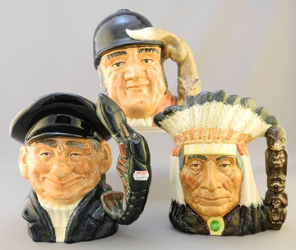 3 Royal Doulton Character Jugs, 7 1/4" High. (1 of 3)