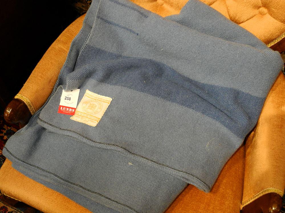Blue Hudson Bay Co. 3 1/2 Point Blanket. (1 of 1)