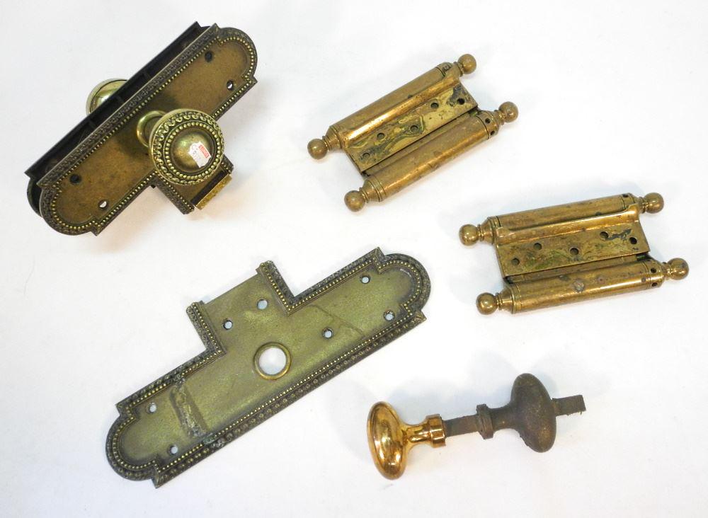 Collection of Brass Door Knobs & Hinges. (1 of 1)