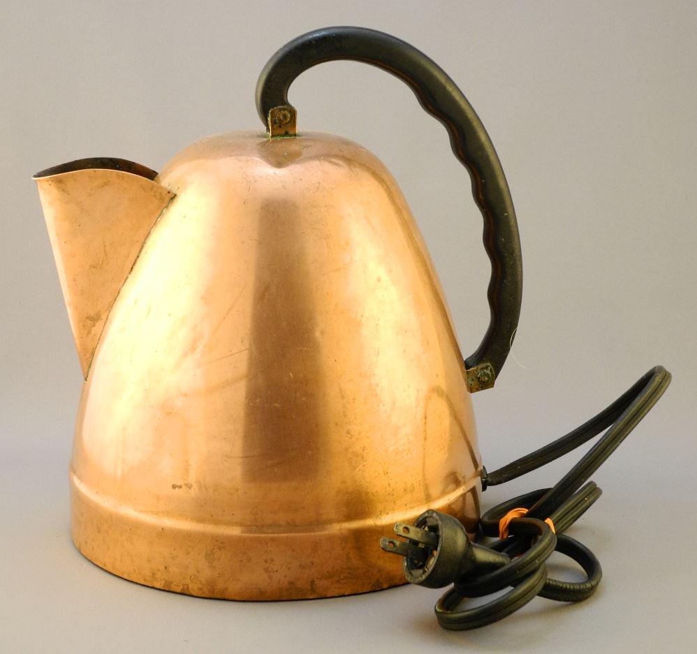 Copper Electric Kettle, 9 3/4" High. (1 of 2)
