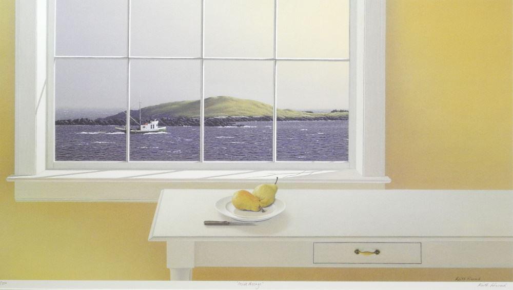 Limited Edition Print Signed Keith Hiscock, 18" x 31 1/2", "Inside Passage", #163/350. (1 of 4)