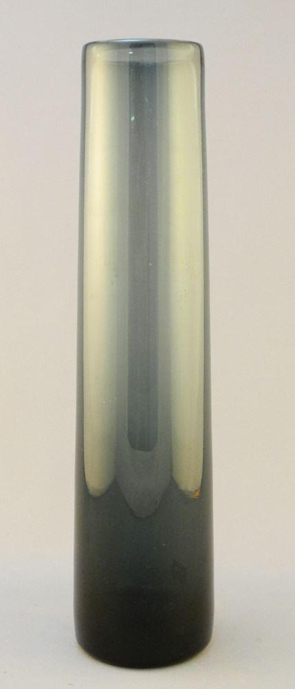 Art Glass Vase Signed Holmegaard 1961 & Monogrammed JP, 12" High. (1 of 2)