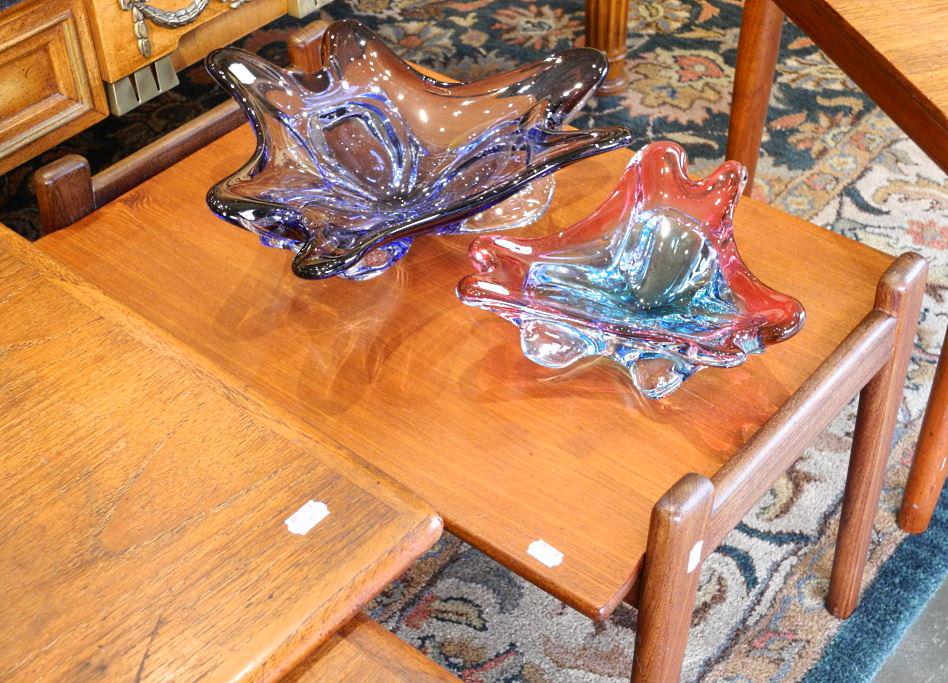 Danish Modern-Style Tray Table (2 Pieces), 22 3/8" Wide. (1 of 4)