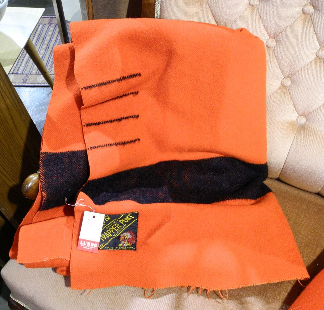"Trapper Point" 4 Point Blanket, Approximately 88" x 66". (1 of 1)