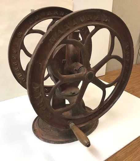 Cast Iron Coffee Mill Inscribed "Elgin National Coffee Mill", 10 1/4" High. (1 of 2)