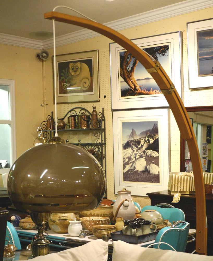 Laminated Bentwood Cantilever Floor Lamp. (1 of 2)